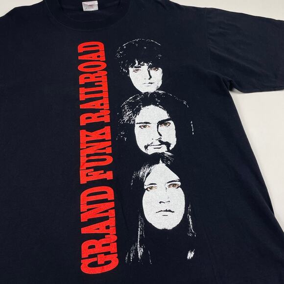 Vintage Grand Funk Railroad Flint Michigan American Rock Band Shirt Size XL - Picture 2 of 6
